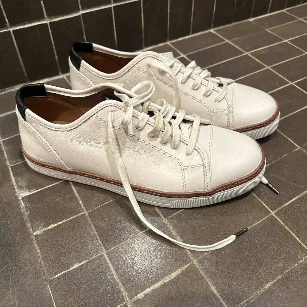 Coach York Men's Leather Sneakers - white / cream - Picture 1 of 3